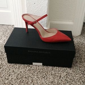 Slip on Red Mule Pump